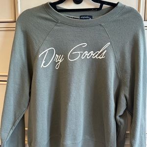 Item: Olive green Dry Goods crewneck, Brand: Originality, Size: Extra small